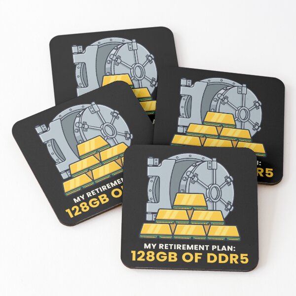 Item preview, My Retirement Plan 128GB of DDR5 - Funny RAM Prices Gold Bars Vault for PC Builders designed and sold by abdoali102.