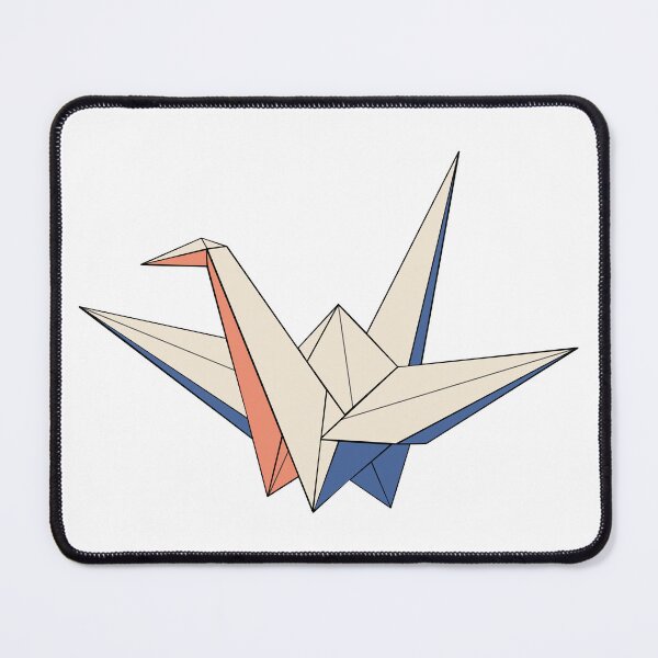 Artikelvorschau, Retro-Dreifarben-Origami-Kranich entworfen und verkauft von BlueBerry45.