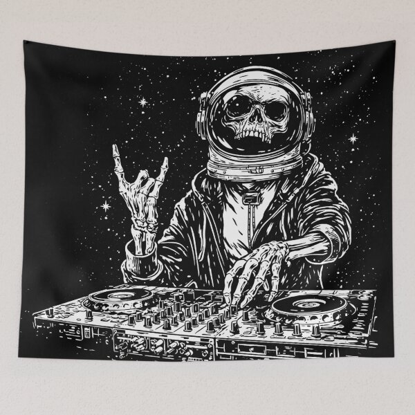 Item preview, Skeleton Astronaut DJ designed and sold by folskullyz.