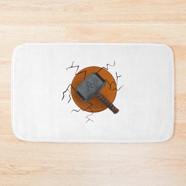 Artikelvorschau, Farbpalettendesign inspiriert von Mjölnir mit Illustration eines nordischen Hammers entworfen und verkauft von ZoomsYT.