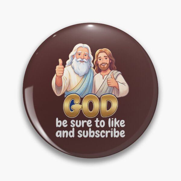Item preview, God Be Sure To Like And Subscribe Funny Christian Meme designed and sold by FrozenFits.