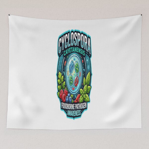 Item preview, Cyclospora Cayetanensis Foodborne Pathogen Awareness designed and sold by CatLovers Studio.