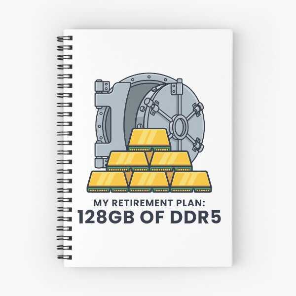 Item preview, My Retirement Plan 128GB of DDR5 - Funny RAM Prices Gold Bars Vault for PC Builders designed and sold by abdoali102.