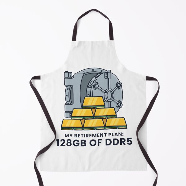 Item preview, My Retirement Plan 128GB of DDR5 - Funny RAM Prices Gold Bars Vault for PC Builders designed and sold by abdoali102.
