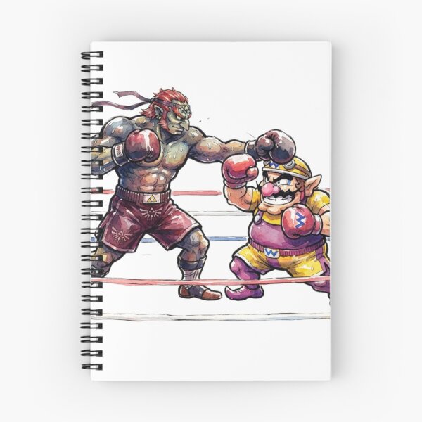 Item preview, Ganondorf and Wario in a boxing ring sparing. designed and sold by gorillazone_co.