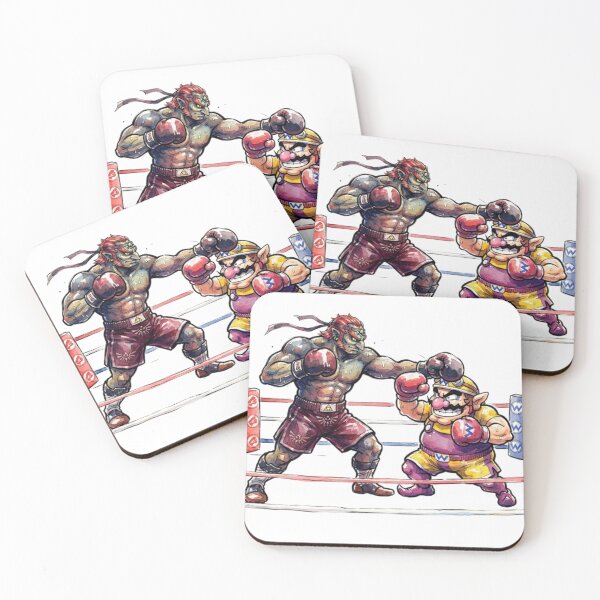 Item preview, Ganondorf and Wario in a boxing ring sparing. designed and sold by gorillazone_co.