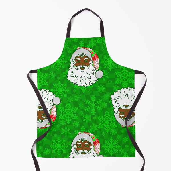 Item preview, christmas groovy 60s checkered african black santa designed and sold by Gossip Rag.
