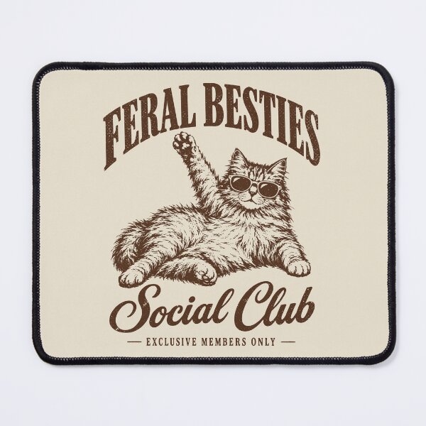 Item preview, Feral Besties Funny Cat Best Friend Girl BFF Matching designed and sold by Y-Vibes.