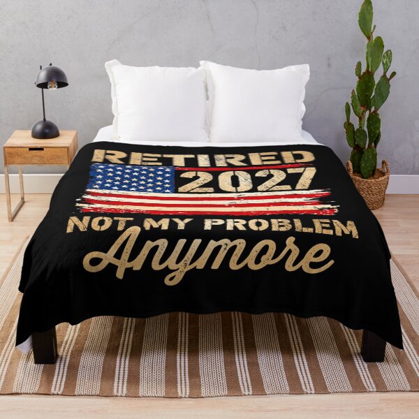 Item preview, Retired 2027 Not My Problem Anymore American Flag Patriotic Retirement Humor designed and sold by 76Valeria.