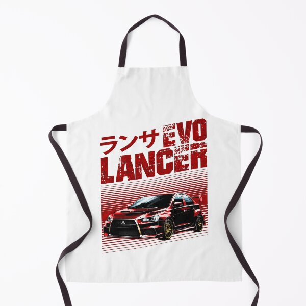 Aperçu de l'œuvre Mitsubishi Lancer Evolution JDM au design rétro créée et vendue par Realigned.