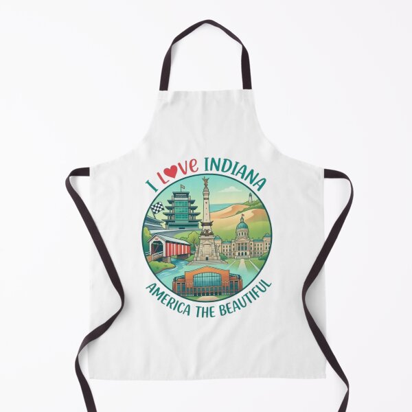 Item preview, Indiana USA Travel Souvenir T-Shirt – Indiana State Tourist Vacation Design designed and sold by Illumine-World.