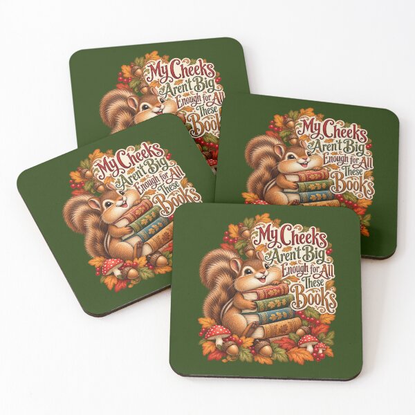 Item preview, My Cheeks Aren’t Big Enough for All These Books – Cute Chipmunk Reader designed and sold by TLSDesigns.