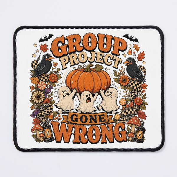 Item preview, Group Project Gone Wrong Funny Ghost Halloween designed and sold by JoyfullyOffbeat.