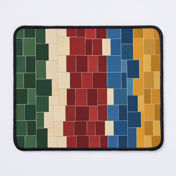Item preview, Glaze Stripe – Modern Tile Shower Curtain designed and sold by astersgraphics.