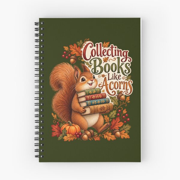 Item preview, Collecting Books Like Acorns – Cute Squirrel Book Lover designed and sold by TLSDesigns.