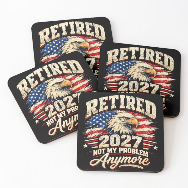 Item preview, Retired 2027 Not My Problem Anymore American Flag Patriotic Retirement Humor designed and sold by 76Valeria.