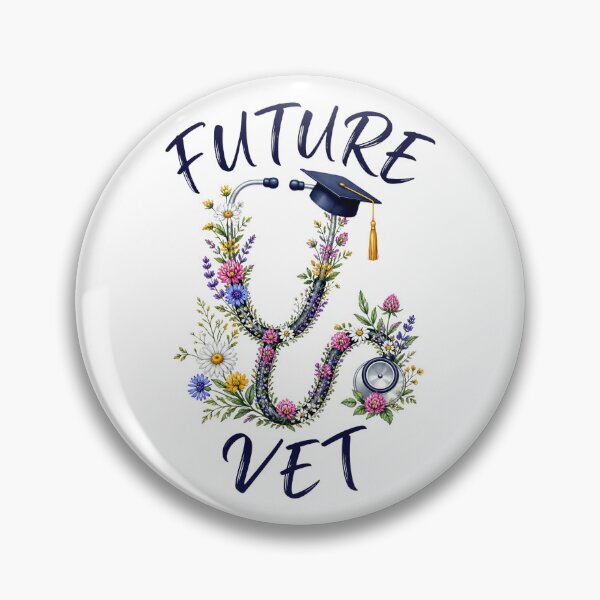 Item preview, Future Vet Floral Stethoscope Veterinary Student Graduation designed and sold by Créative touche .