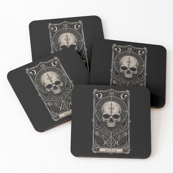 Item preview, Death Tarot Card - Dark Occult Skull Gothic Macabre designed and sold by ERODED SELF.