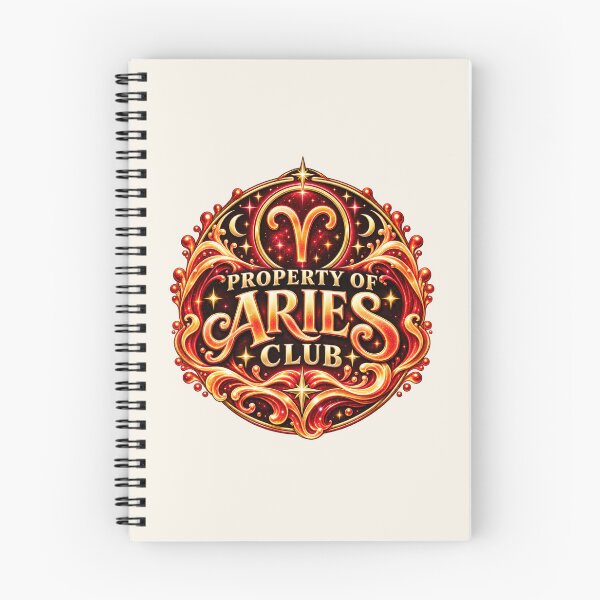 Item preview, Property of Aries Club – Bold Fire Sign Astrology designed and sold by MetaModel Editions.
