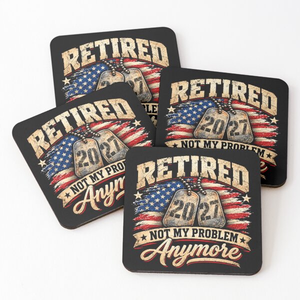 Item preview, Retired 2027 Not My Problem Anymore American Flag Patriotic Retirement Humor designed and sold by 76Valeria.