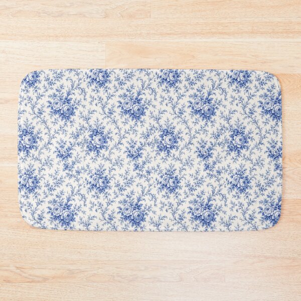 Item preview, Classic Blue And White Chinoiserie Floral Toile Pattern | Vintage French Country Blue Floral Botanical Illustration | Aesthetic Vintage Blue Toile Floral Pattern designed and sold by VivaFy.