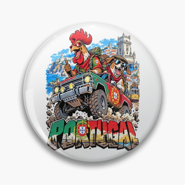 Item preview, Portugal Adventure with Rooster and 4x4 designed and sold by EdwinkOne.