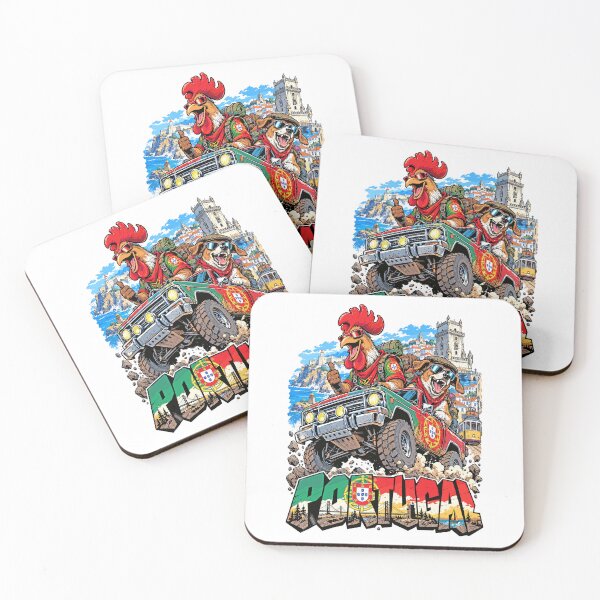Item preview, Portugal Adventure with Rooster and 4x4 designed and sold by EdwinkOne.