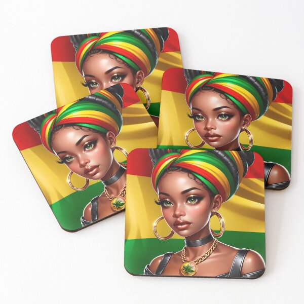 Item preview, Rasta Queen Portrait Shirt | Afro Caribbean Pride Graphic Tee | Reggae Culture Art designed and sold by GarnerSupplyCo.