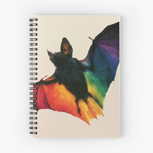 Item preview, Colorful Rainbow Bat – Creative Animal Art designed and sold by WordPlayStudio.