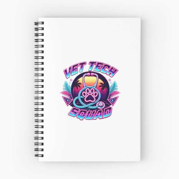 Item preview, Vet Tech Squad Vaporwave Neon Veterinary Technician Team designed and sold by Créative touche .