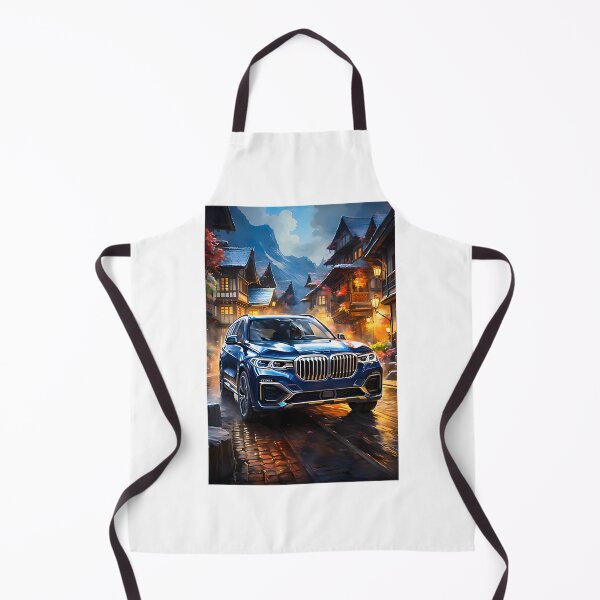 Item preview, Luxury SUV Driving Through a Charming Alpine Village Scenic Landscape designed and sold by MO7ABIB.
