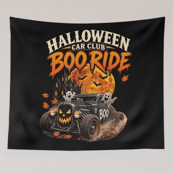 Item preview, Halloween Car Club Boo Ride Hot Rod Ghost Car designed and sold by thirtyonestars.