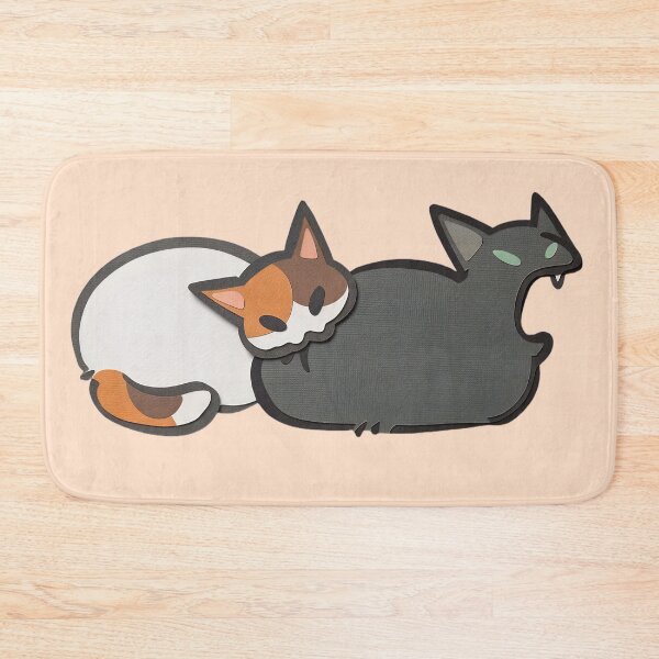 Item preview, Cat Bite Sneak Attack Calico Biting Black Cat Papercraft Art designed and sold by CuteKats.