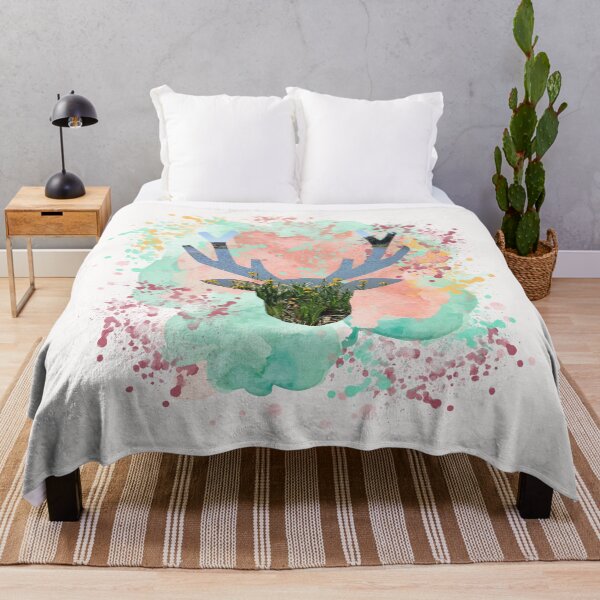 Item preview, Vintage Floral Deer Silhouette Art with Wild Lilies Photography designed and sold by Liberarteprint.
