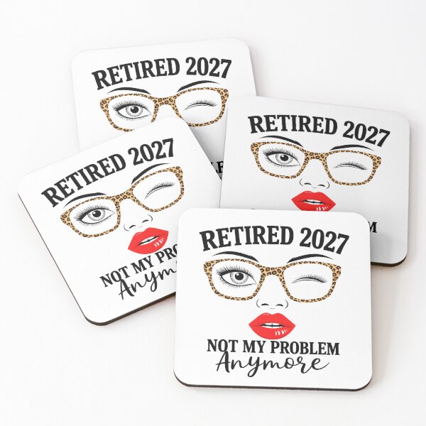 Item preview, Retired 2027 Not My Problem Anymore Funny Retirement Woman Leopard Glasses designed and sold by 76Valeria.