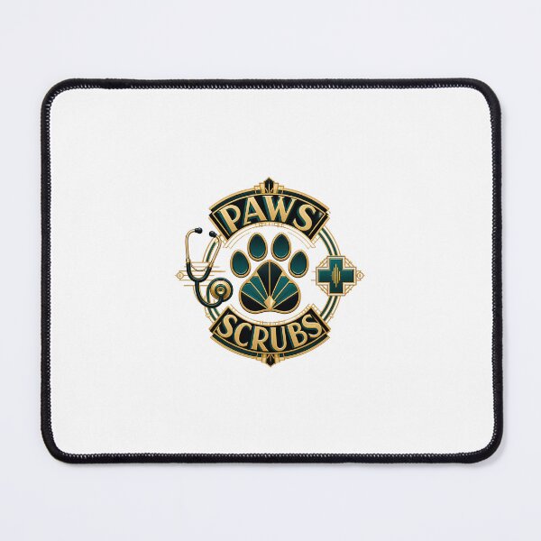 Item preview, Paws And Scrubs Art Deco Vet Tech Veterinary Technician designed and sold by Créative touche .