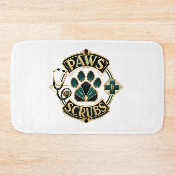 Item preview, Paws And Scrubs Art Deco Vet Tech Veterinary Technician designed and sold by Créative touche .