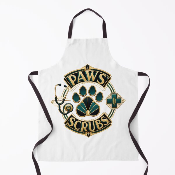 Item preview, Paws And Scrubs Art Deco Vet Tech Veterinary Technician designed and sold by Créative touche .