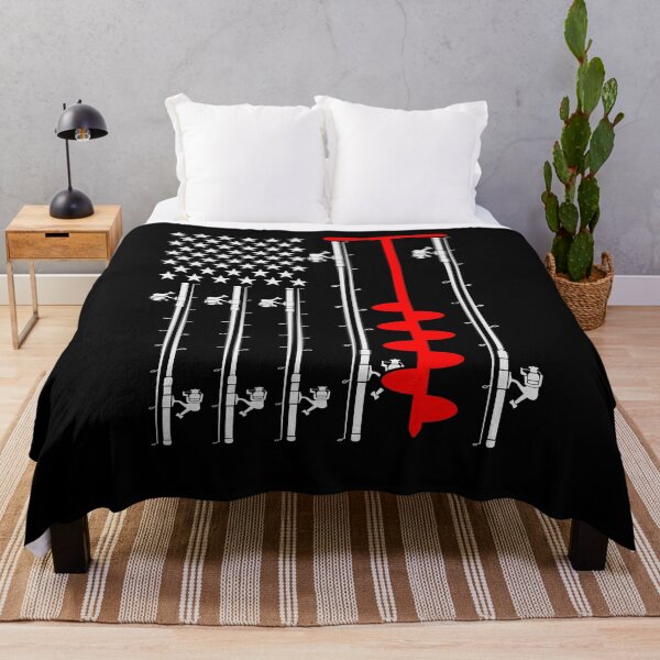 Artikelvorschau, Ice Fishing American, Winter Fishing Shirt entworfen und verkauft von MalwasBasket.