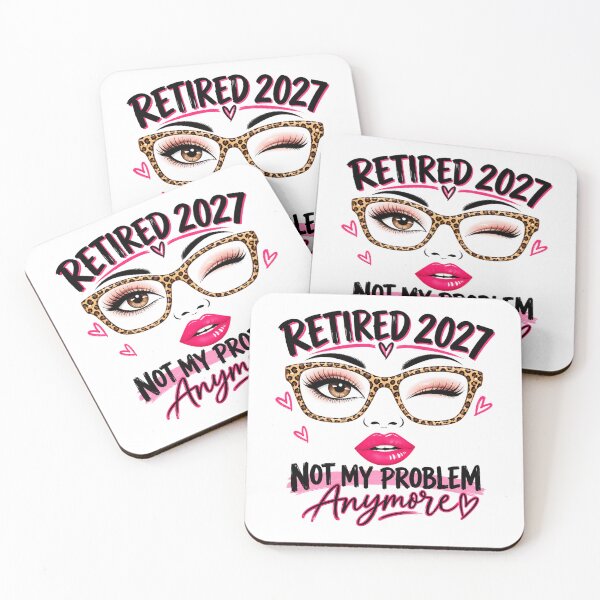 Item preview, Retired 2027 Not My Problem Anymore Funny Retirement Woman Leopard Glasses designed and sold by 76Valeria.