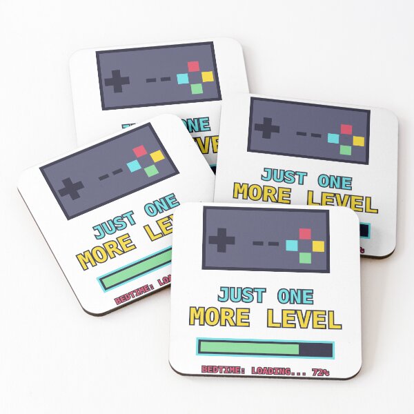 Item preview, Just One More Level Retro Pixel Gamer designed and sold by EVHVending.