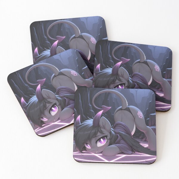 Item preview, Nyxie the Demon Pony on a Pentagram  designed and sold by CeluniaMoon's Art - Cute Furry, Anime, and More! .