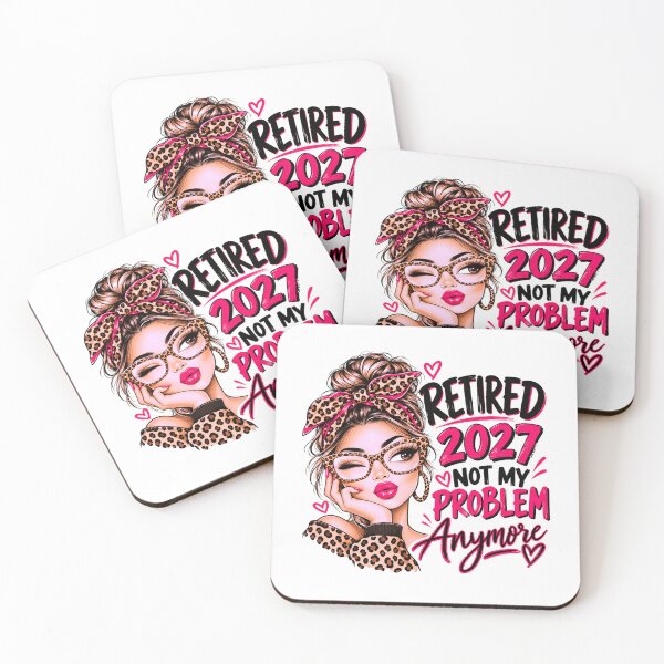 Item preview, Retired 2027 Not My Problem Anymore Funny Retirement Woman Leopard Glasses designed and sold by 76Valeria.