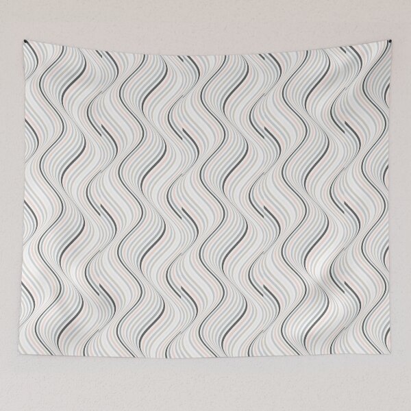 Item preview, Soft Wavy Stripe Line Pattern designed and sold by SmyrnaArtGalery.