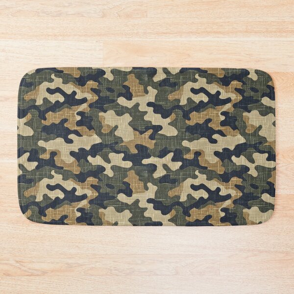 Item preview, Textured Woodland Camouflage Canvas Fabric Pattern designed and sold by NTGUILTY.