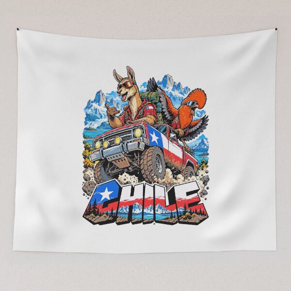 Item preview, Chilean Adventure with Llama and Condor designed and sold by EdwinkOne.