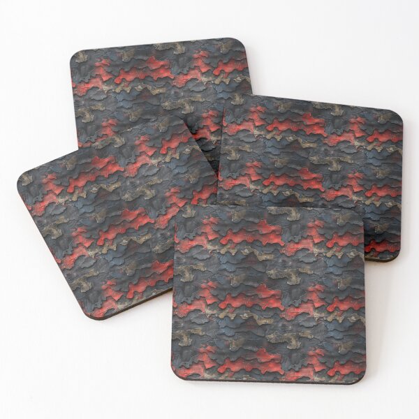 Item preview, Grunge Red Black Layered Camouflage Texture Pattern designed and sold by NTGUILTY.