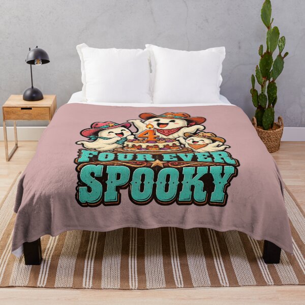 Item preview, Four Ever Spooky – Funny Ghosts Western Birthday Party designed and sold by Endless7Art.