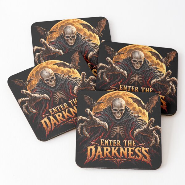 Item preview, Enter The Darkness Grim Reaper Skull Horror designed and sold by thirtyonestars.