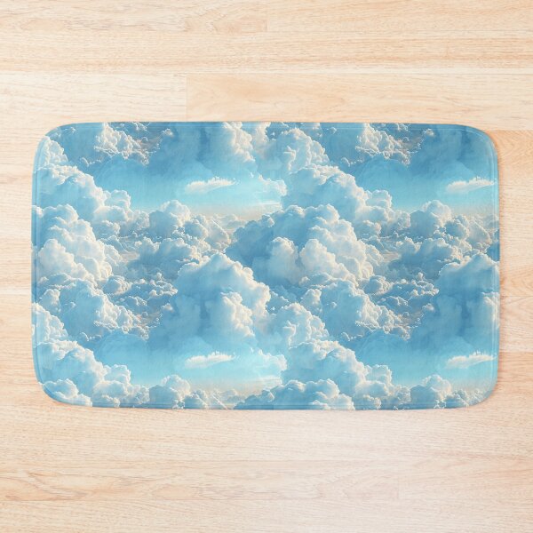 Item preview, Fluffy White Cumulus Clouds Blue Sky Pattern designed and sold by NTGUILTY.